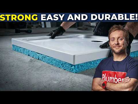 How To Install Shower Tray On Concrete Floor Using Self Levelling Compound And Strong Fixer Foam
