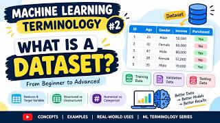 Machine Learning Dataset Explained | Beginner to Advanced ML Terminology #2