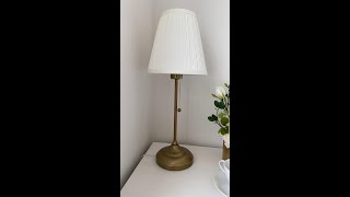 Download Lagu IKEA ARSTID Table lamp, brass, white MP3