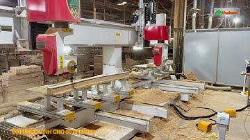 Promaster-T4x2| Máy Cnc 3D 5 Trục 2 đầu làm việc đồng thời Woodmaster 