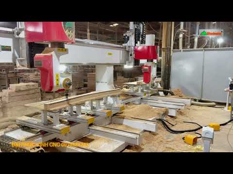 Promaster-T4x2| Máy Cnc 3D 5 Trục 2 đầu làm việc đồng thời Woodmaster 