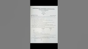 Business Statistics question paper 2021 Mcom. 2nd sem. kuk