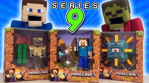 Minecraft Survival mode SERIES 9 (5 inch Action Figures) Guardian, Desert Husk Mattel Unboxing