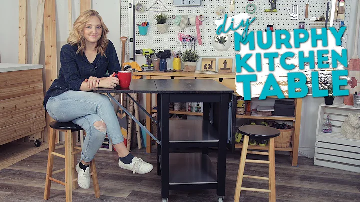 IKEA HACK! DIY Murphy Kitchen Island | Small Space Solutions