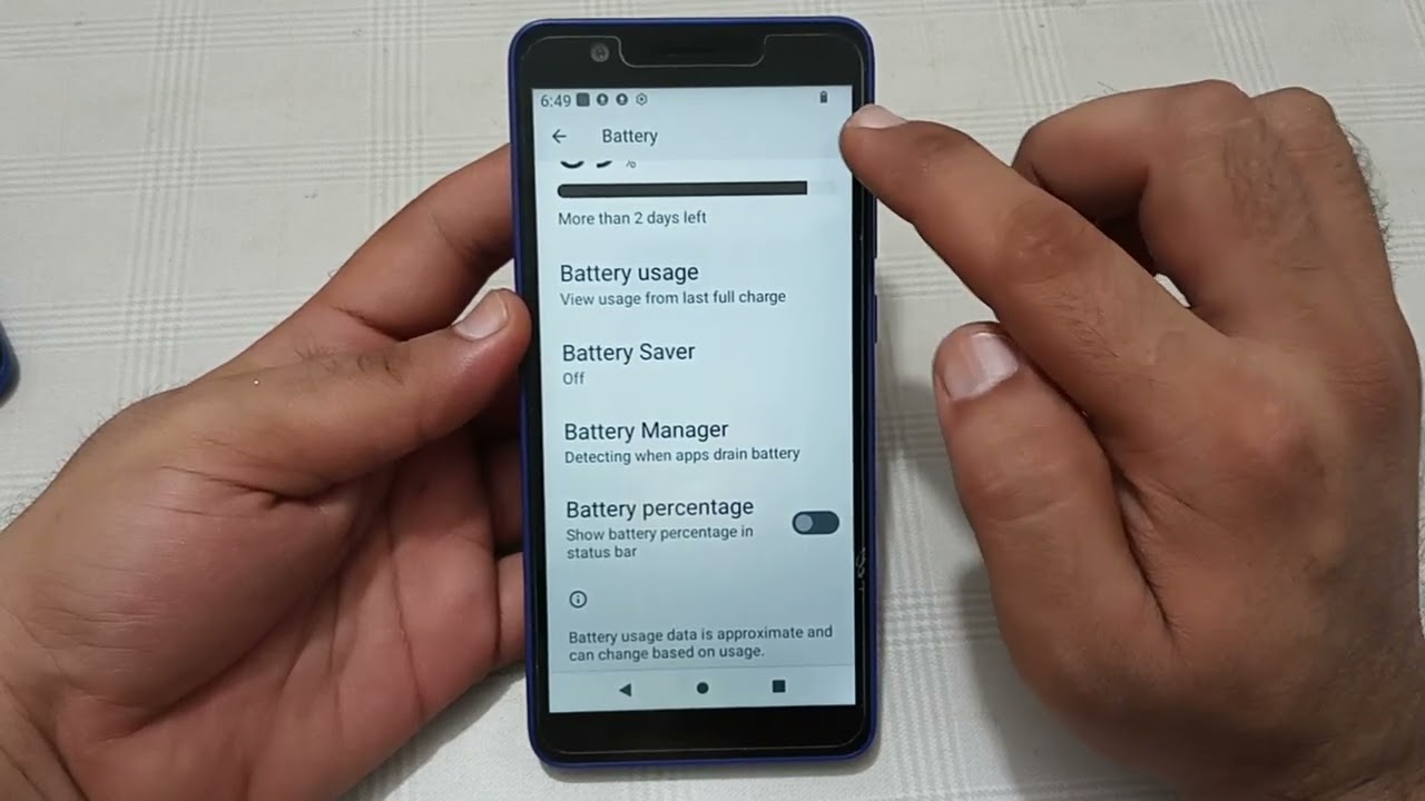 how to enable battery percentage in jio phone next, jio phone next mein battery percentage enable Ka