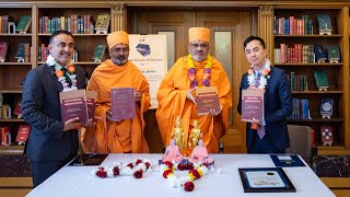 California Assembly Honors Pujya Bhadreshdas Swami Sanskrit Scriptures Presented To State Library