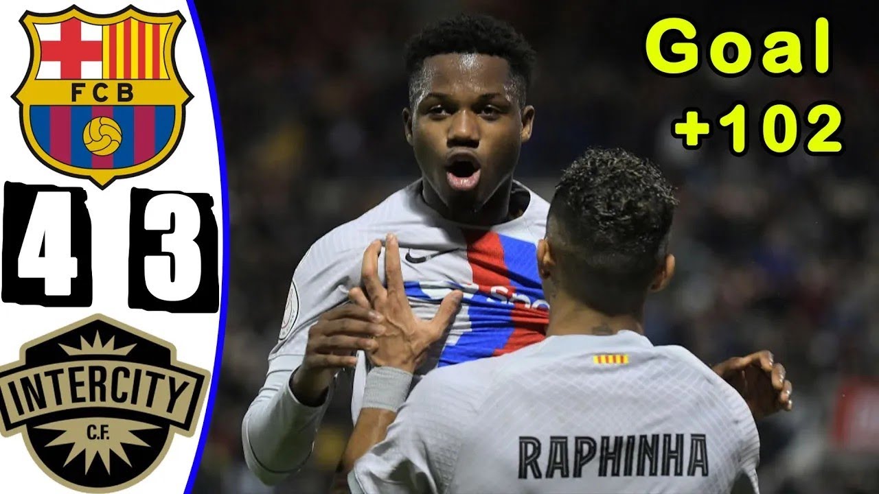 Barcelona vs Intercity 3-4 Extended Highlights & All Goals