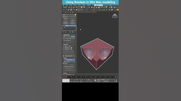 Boolean Modeling in 3Ds Max – Fast & Clean Result #shorts  #3dsmax #boolean
