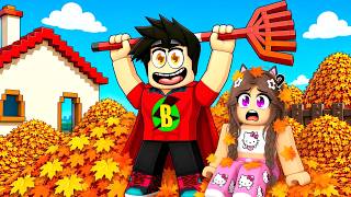 BAHÇEDEKİ TÜM YAPRAKLARI TEMİZLEDİK! - Roblox Clean all the leaves