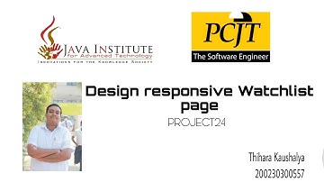 WP1 | PROJECT 24 | Design a Responsive Watchlist Page