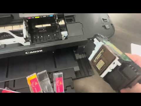 How to remove and clean the printhead on your Canon ix6820 wide format edible printer