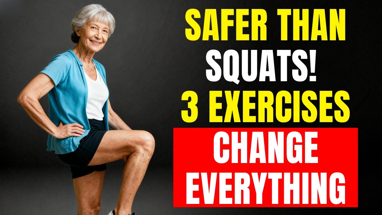 После 60 лет ПРЕКРАТИТЕ приседания — эти 3 более безопасных упражнения защитят ваши колени.