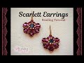SCARLETT Earrings Beading Tutorial with Nib-Bit Beads | Love Spell Collection Lite from ECB