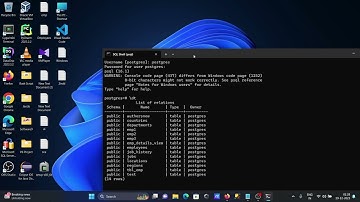 How to show tables in PostgreSQL