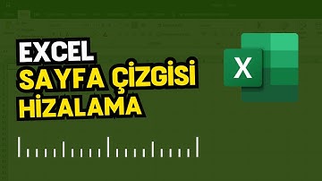 Excel Sayfa Çizgisi Hizalama | Yazdırma Alanı ayarlama