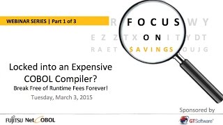 Fujitsu NetCOBOL Webinar: Locked into an Expensive COBOL Compiler