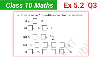 Ex. 5.2 Q3 | Class 10 maths chapter 5 | Arithmetic Progression class 10