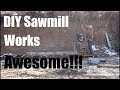 #276 - Homemade Sawmill Works Awesome!!! (Milling Beams For Porch)