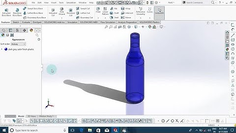 How to draw bottle in solidworks | plastic bottle drawing