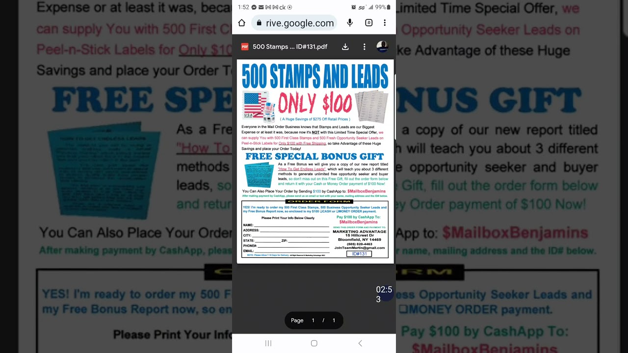 U NEED 👀  STAMPS & LEAD'S  OFFLINE MARKETING  4 SALES  4 YOUR 📬MAILING NEED'S!💯