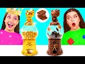 リッチvsブロークフードチョコレートチャレンジ | おいしいキッチンハック DaRaDa Challenge