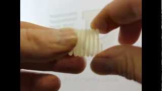 3D Printed Spring - Polypropylene Like Material.
