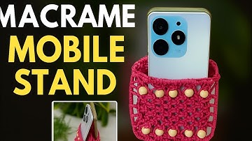 Macrame Mobile Stand Making at Home | DIY Craft for Beginners
