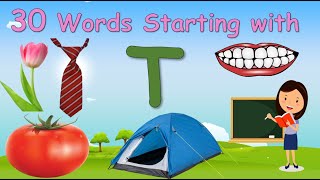 30 Words Starting with Letter T ||  Letter T words || Words that starts with T