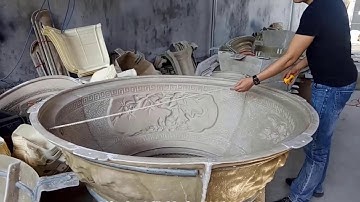 Khuôn chậu tròn 155 Composte có lòng trong   Khuôn chậu Sơn Cương