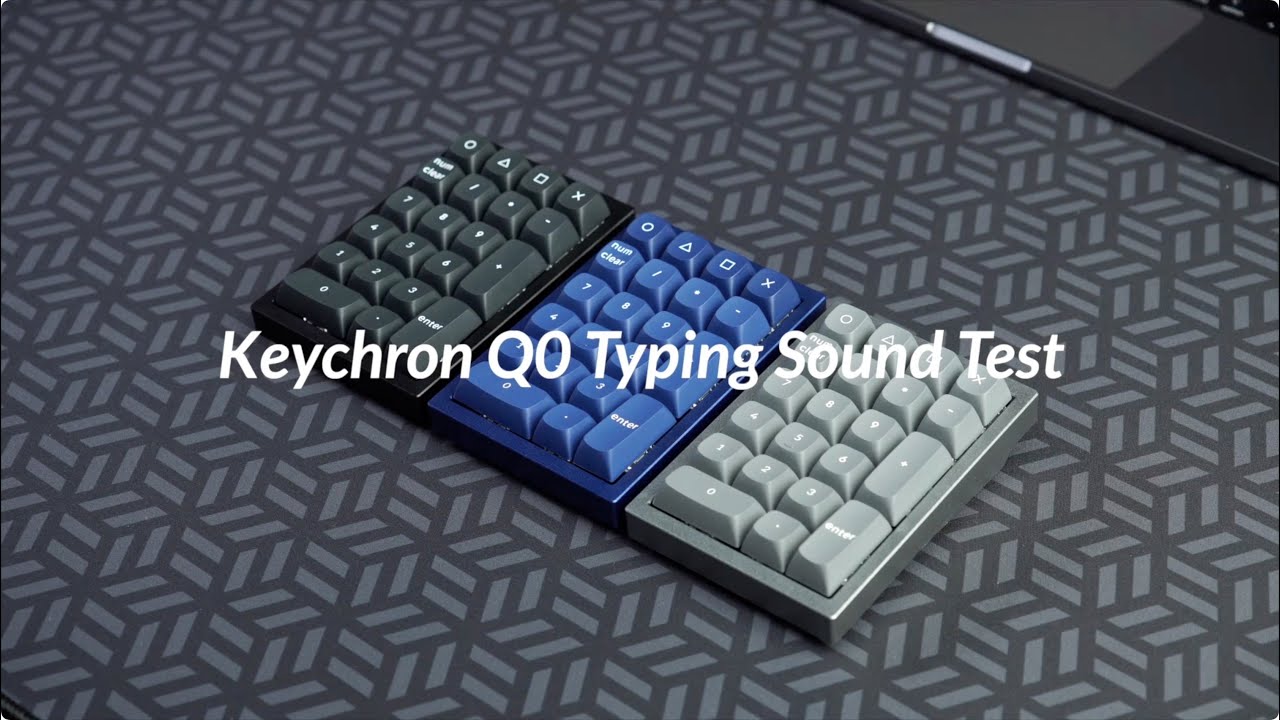 Keychron Q0 Number Pad Typing Sound Test