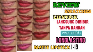 Wardah Colorfit Last All Day Lip Paint | All shades swatch