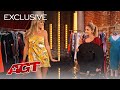 Heidi klum does quickchange with lea kyle  americas got talent