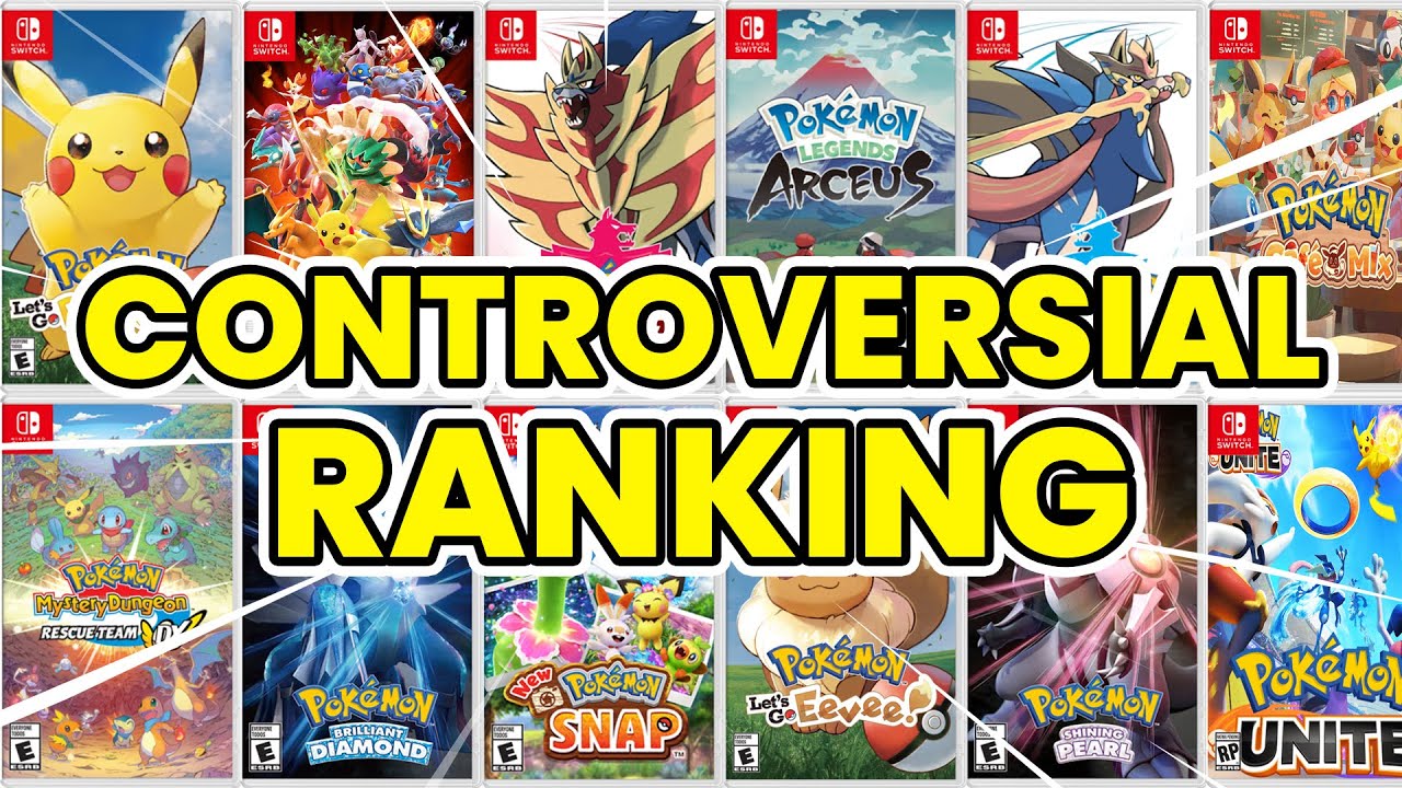 Ranking EVERY Pokemon Game On Switch From WORST TO BEST (Top 11 Games) 