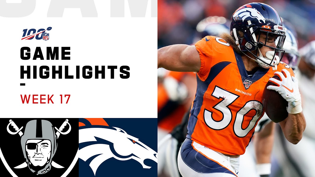 Raiders vs. Broncos Week 17 Highlights | NFL 2019
