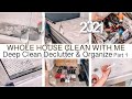 NEW WHOLE HOUSE CLEAN WITH ME 2021 part 1 | 2 DAY CLEANING MOTIVATION | DECLUTTER & GET ORGANIZED