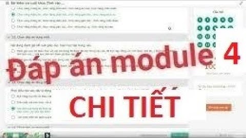 ĐÁP ÁN MODUN 4 - Xây dựng KHDH, KHGD