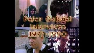 Peter Gabriel Interview Collection 1977-1990