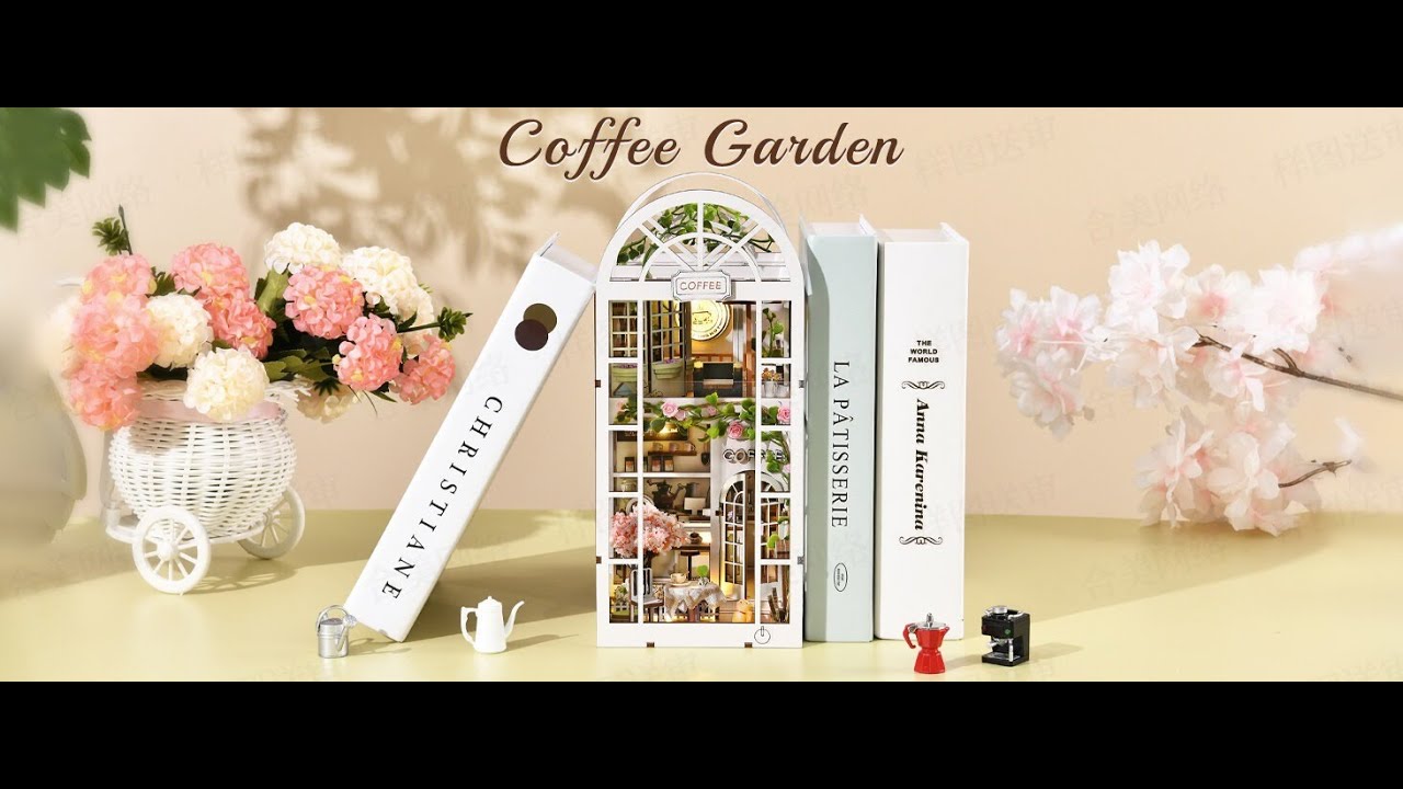 Mini Coffee Garden Book Nook 