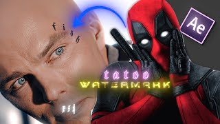 Tattoo Watermark Tutorial in After Effects | Fish Edits