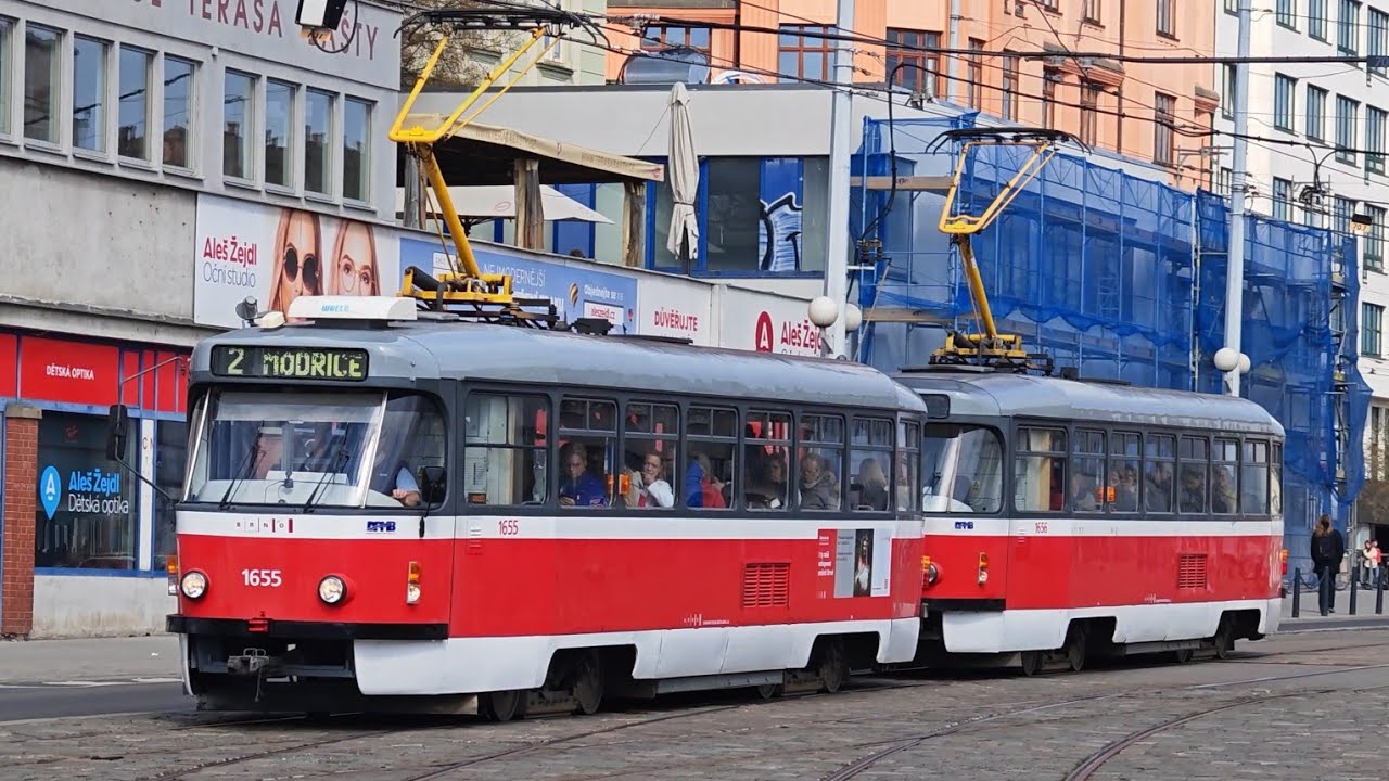 🇨🇿 Brno villamosai 3/3 Tátra villamosok