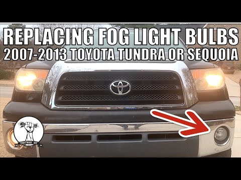 How To Replace a Fog Light Bulb - 07-13 Toyota Tundra or Sequoia - Upgrade Fog Lights