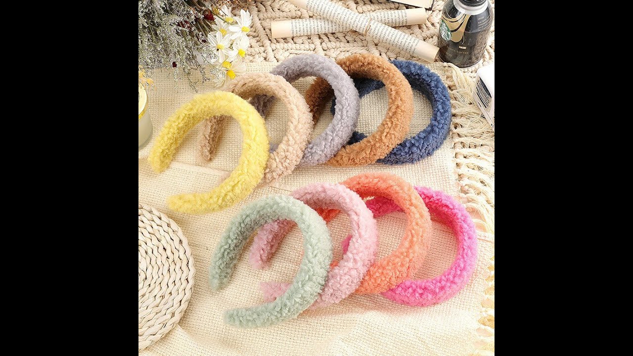 Однотонный плюшевый ободок для волос девочек, широкий лица, мягкий на осень и зиму, аксессуары