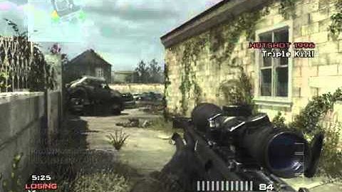 MW3 Insane barret 20 man killfeed! (27seconds)