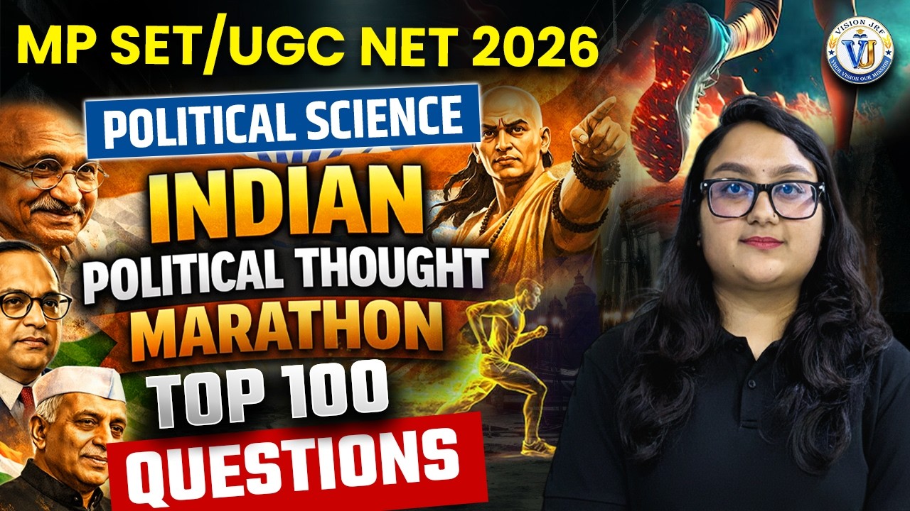 MP SET Political Science Marathon | MP SET Political Thought MCQs Marathon | by Mridvikaa Mam