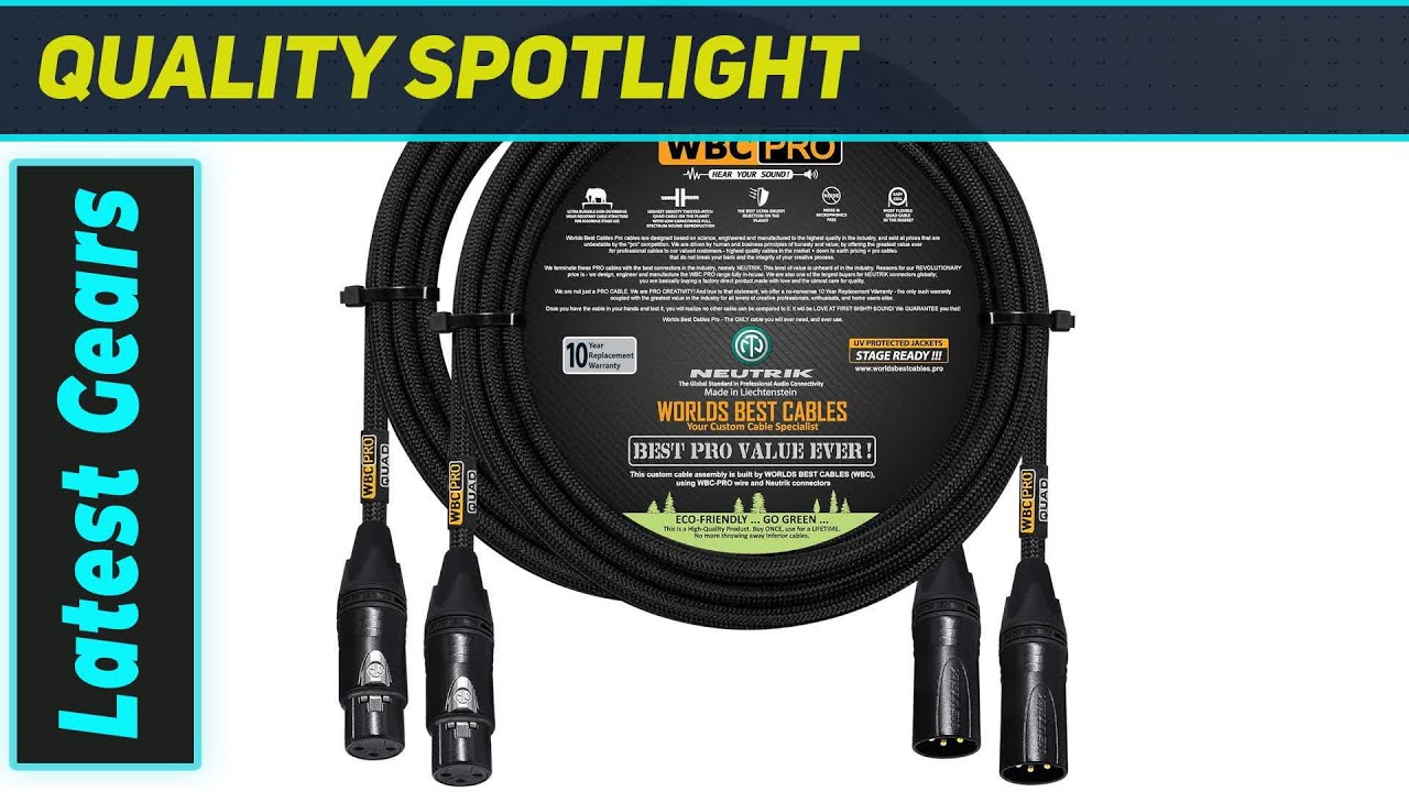 WORLDS BEST CABLES WBC-PRO-Quad: The Ultimate Ultra-Silent & Flexible XLR!