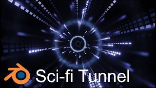 Sci-Fi Tunnel Loop — Blender Timelapse | Procedural Animation Tutorial