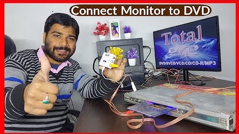 How to connect dvd player to pc monitor | dvd player ko computer monitor se kaise connect krain