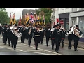 The Waterloo Band and Bugles of the Rifles in Ross on Wye 2017