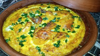 سلسلة الاطباق المغربية التقليدية:طاجين مشبر أو طاجين صويري من روائع الطبخ المغربي التقليدي الأصيل ??