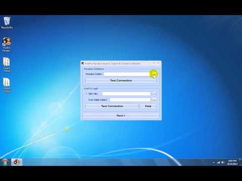 How To Use FoxPro Paradox Import, Export & Convert Software